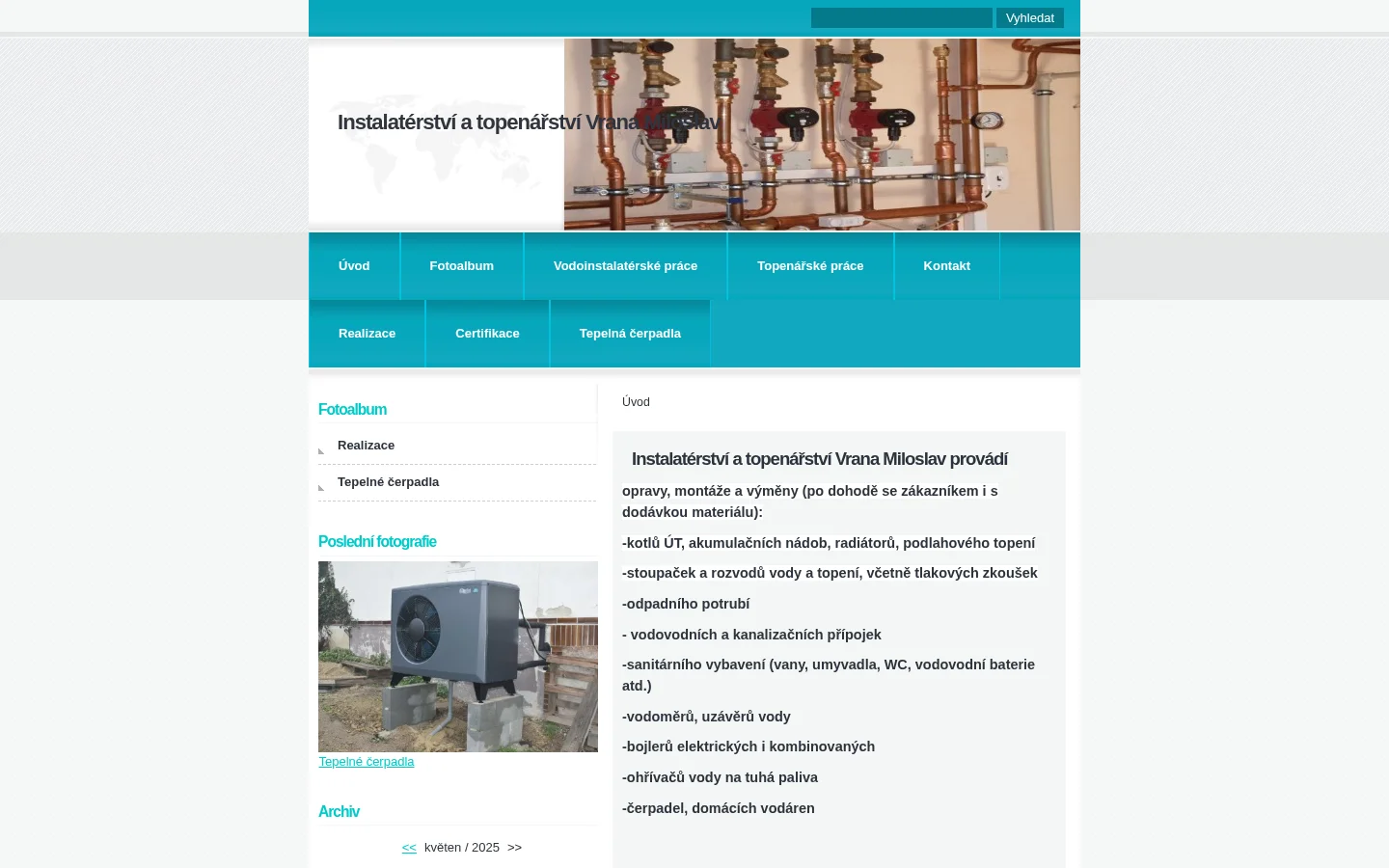 Miloslav Vrana website