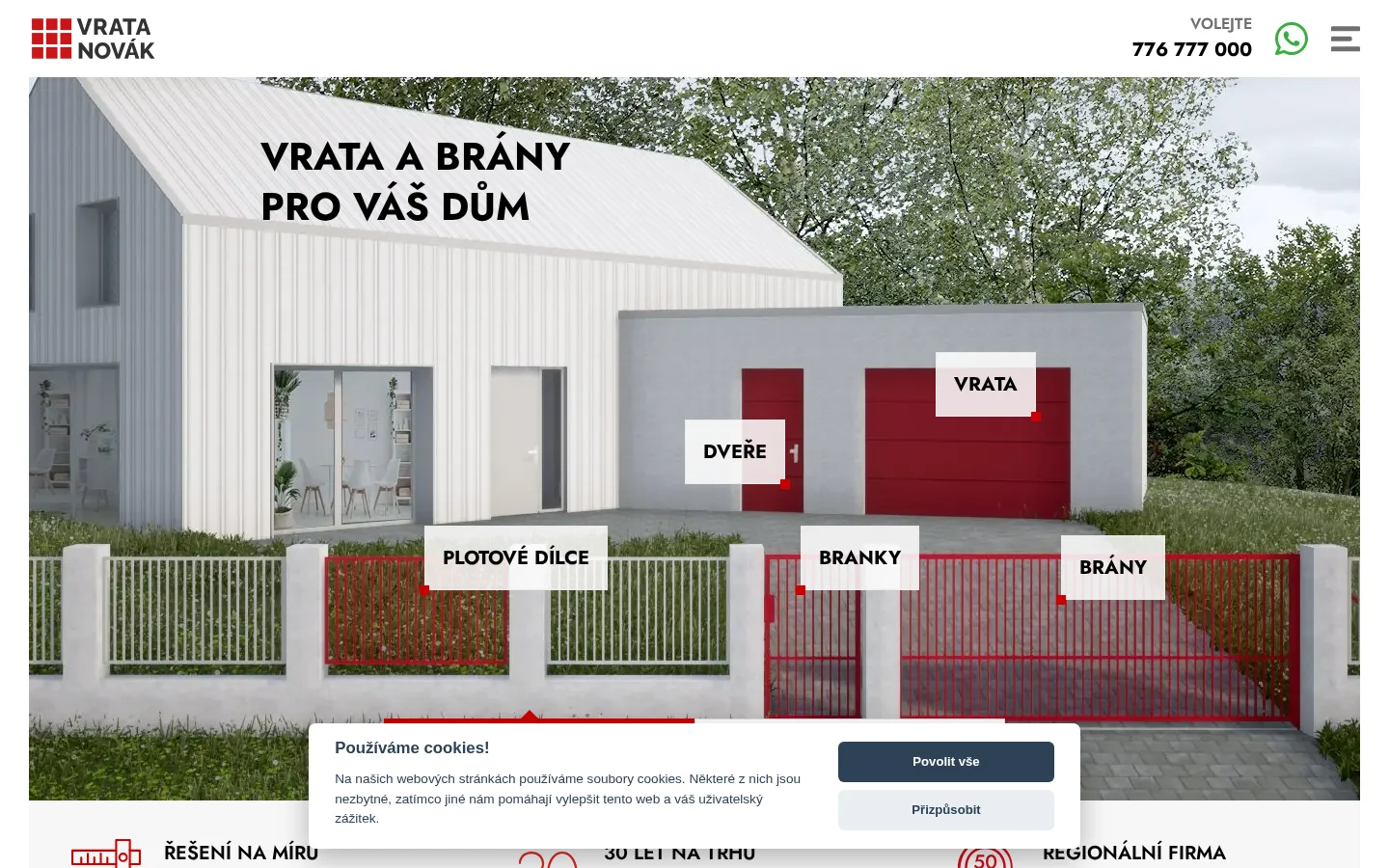 VRATA NOVÁK s.r.o. website