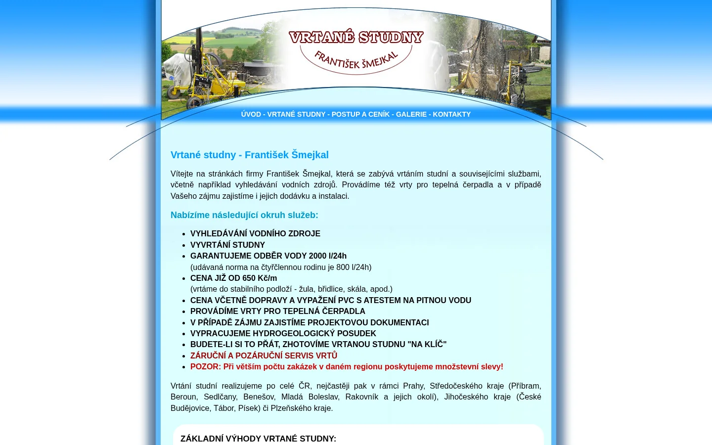 Vrtané studny - František Šmejkal website