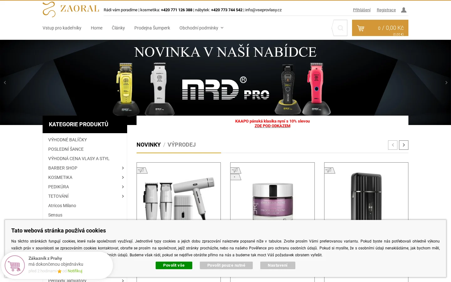 Jiří Zaoral - Vše pro vlasy website