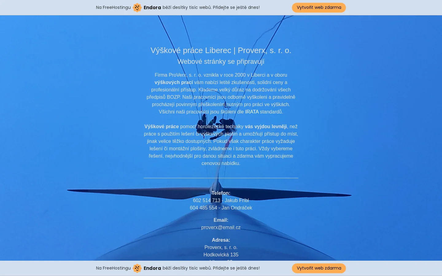 ProVerx s.r.o. website