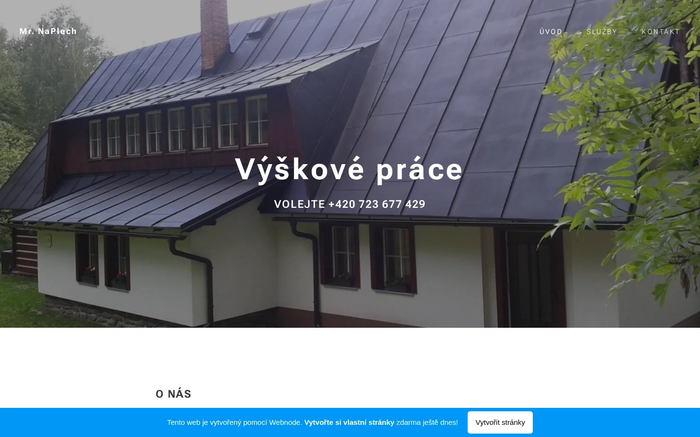 Jan Hejmala - Výškové práce website