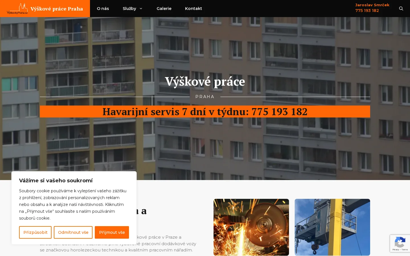 VýškovkyPraha.cz website