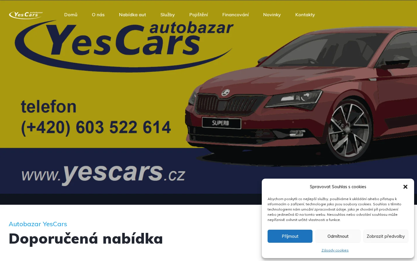 YesCars website