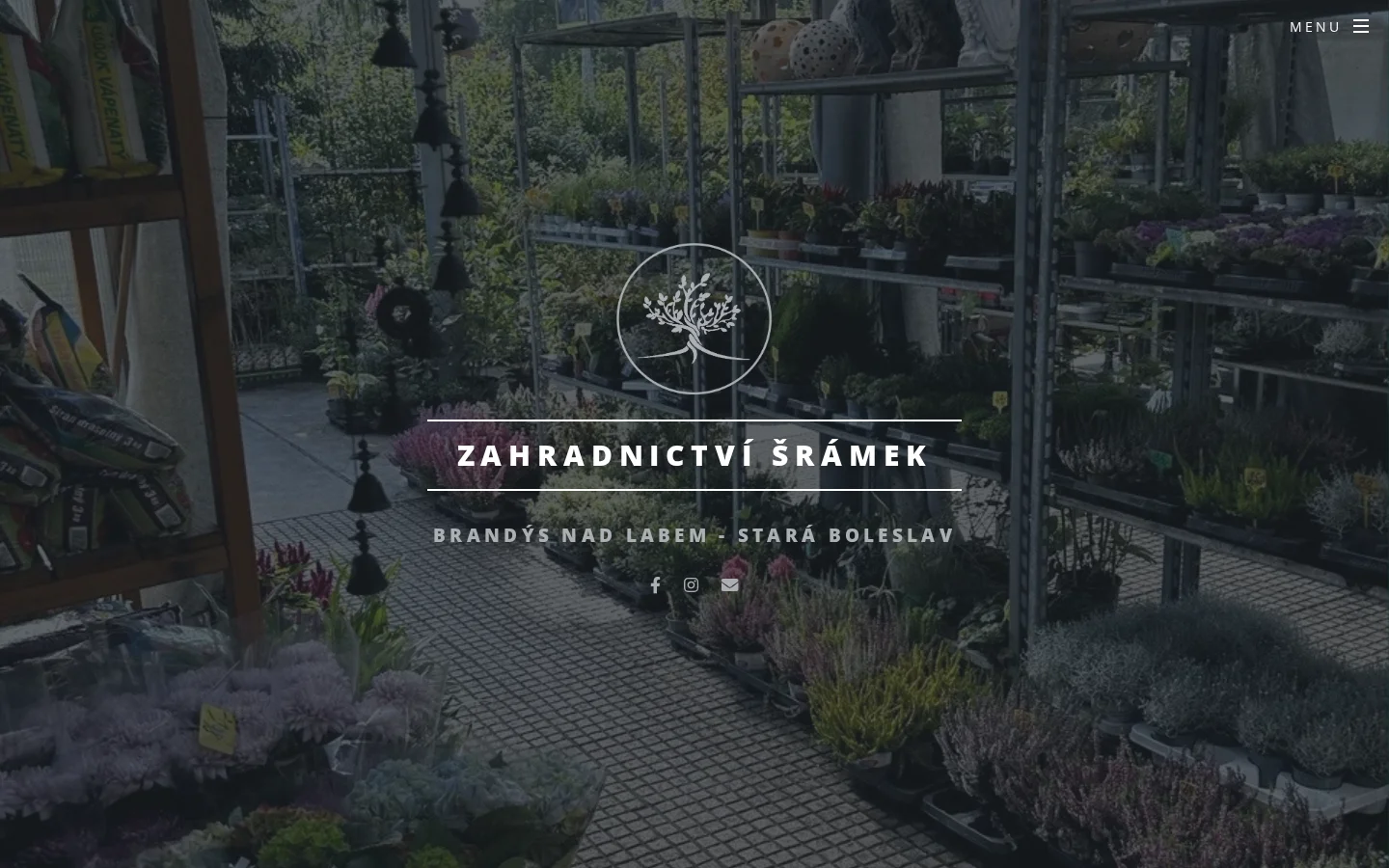 Zahradnictví Šrámek website