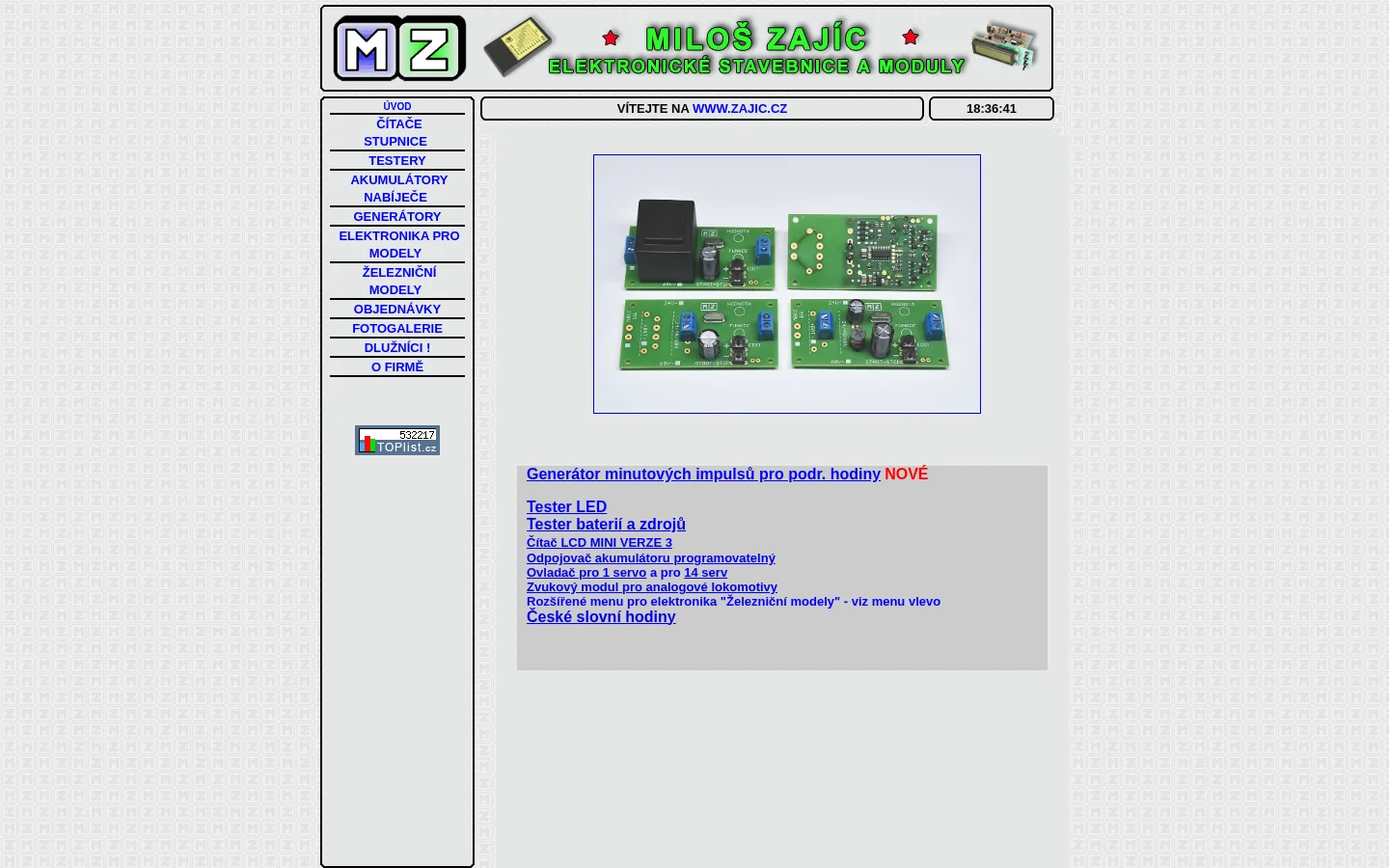 MZ - Miloš Zajíc website