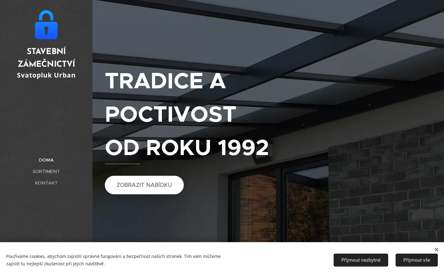 Stavební zámečnictví Svatopluk Urban website