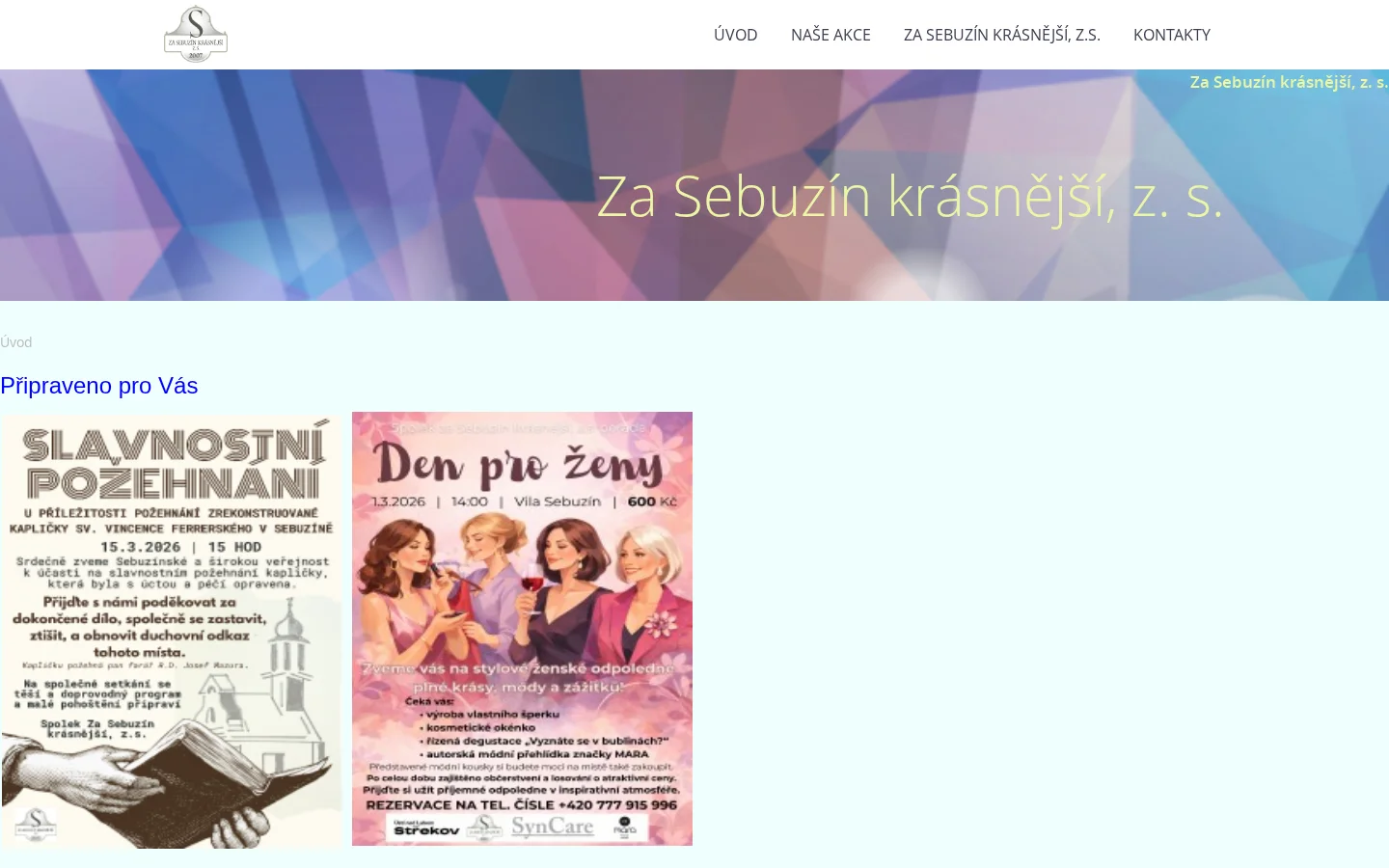 Za Sebuzín krásnější website