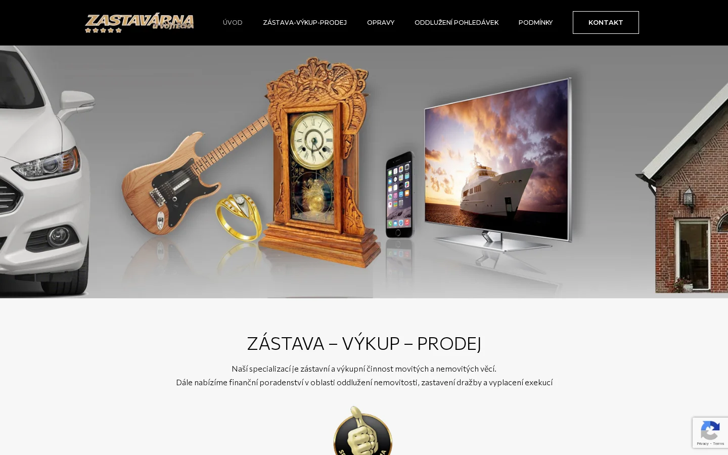 Zástavárna u Vojtěcha website