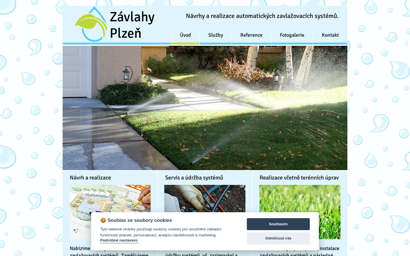 Závlahy Plzeň website