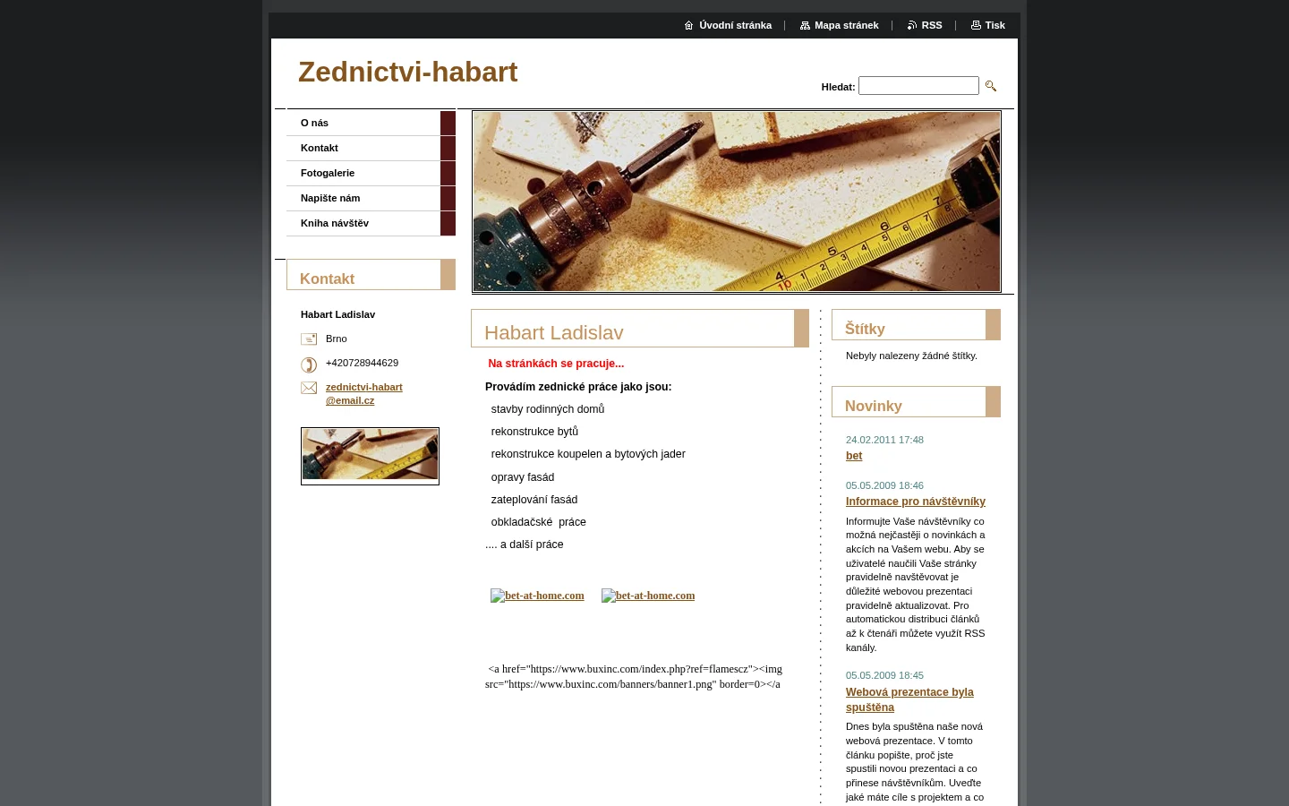 Ladislav Habart - Pokladačství, obkladačství website