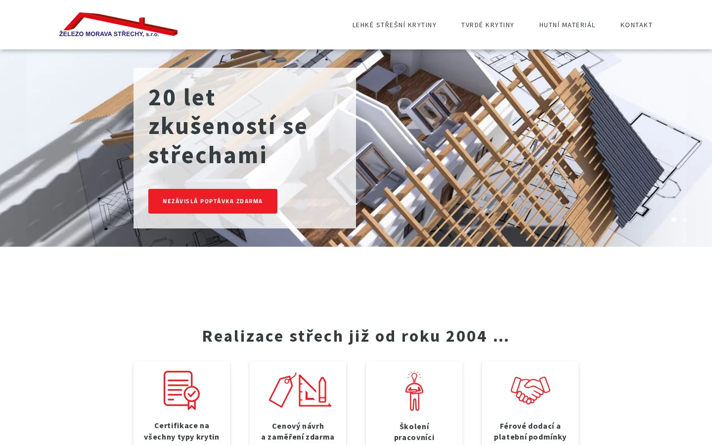 ŽELEZO MORAVA STŘECHY, s.r.o. website