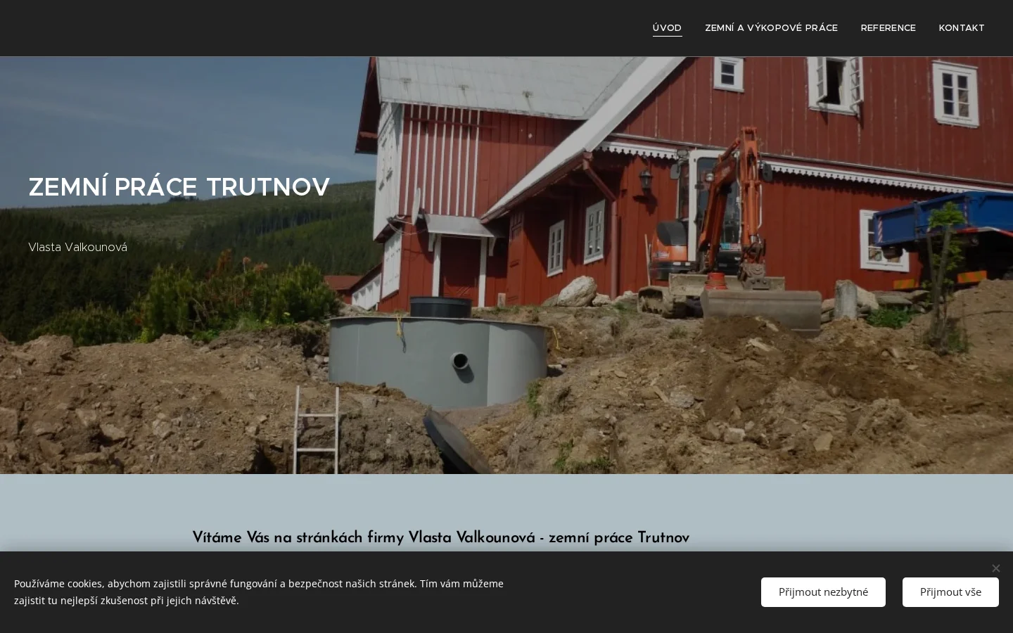 Vlasta Valkounová - zemní práce Trutnov website