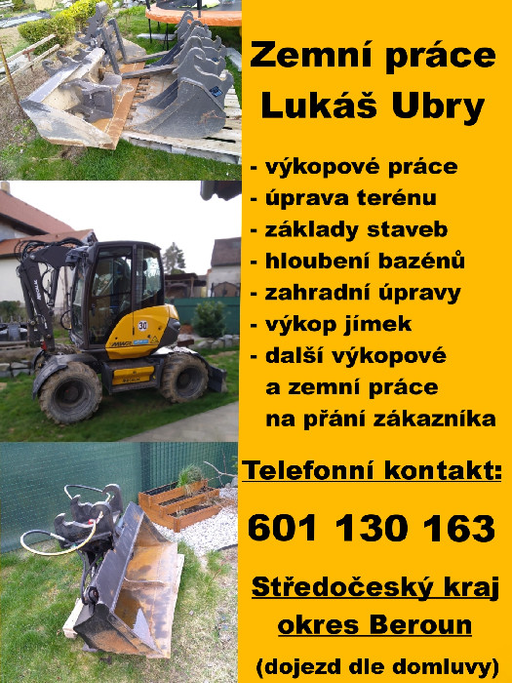 Zemní a výkopové práce - Lukáš Ubry logo