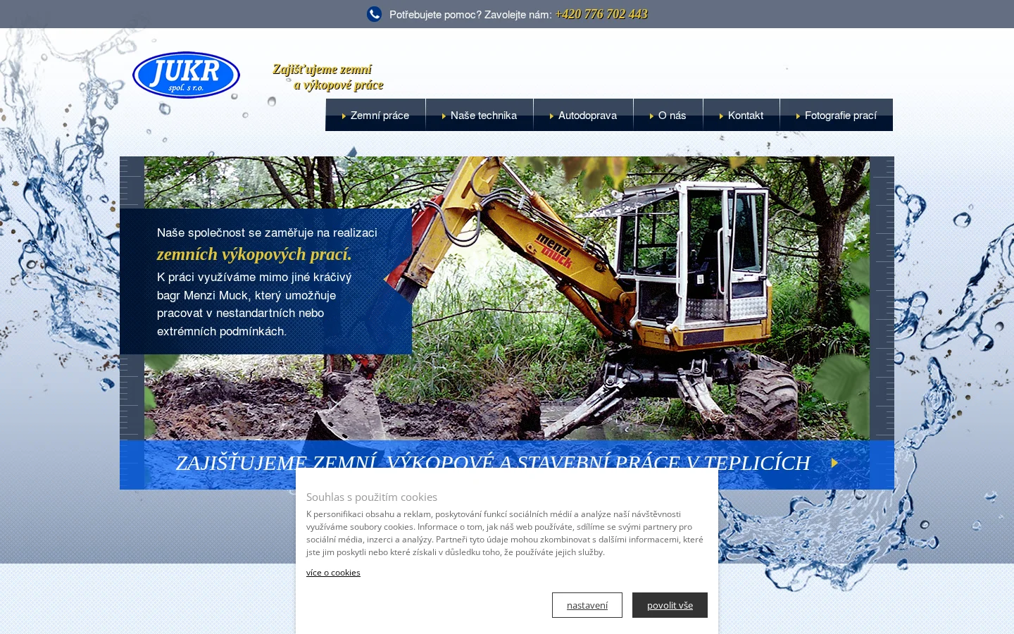 JUKR, spol. s r.o. website