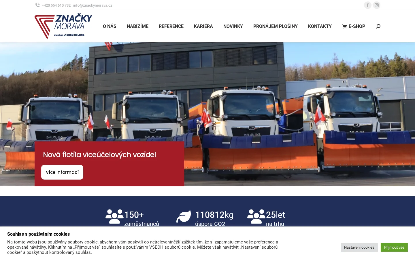 Značky Morava, a.s. website