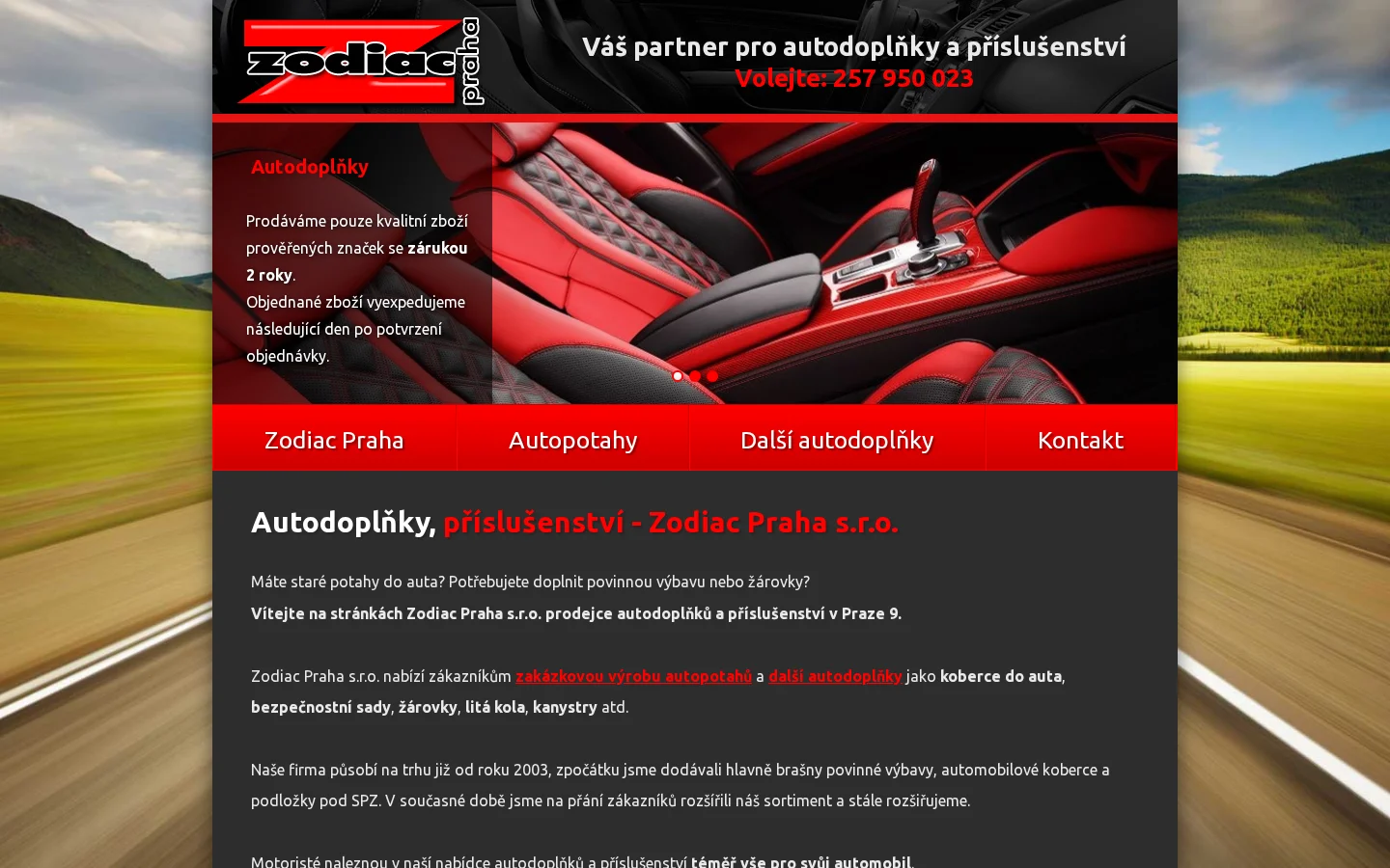 Zodiac Praha, s.r.o. website