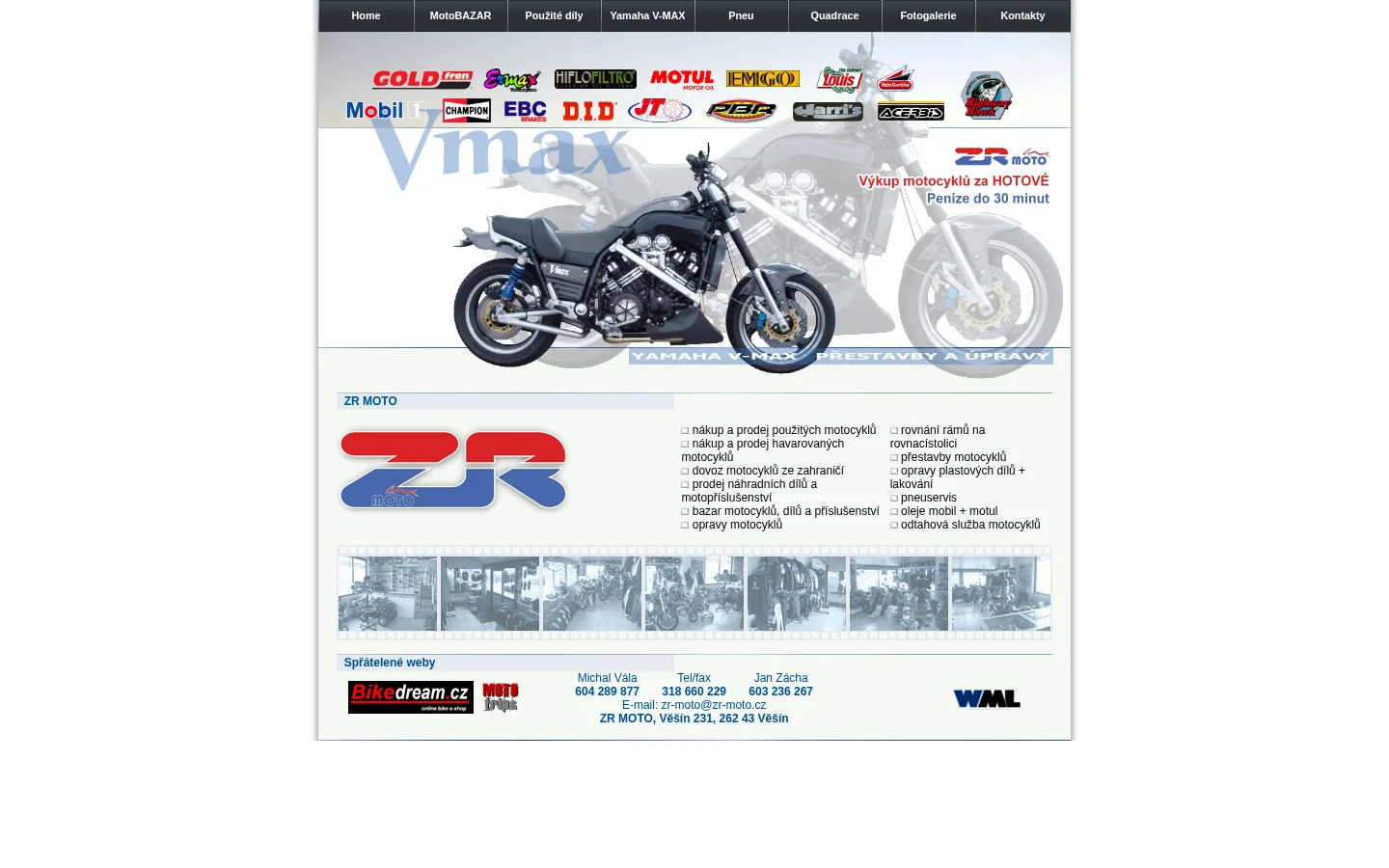 ZR MOTO - Jan Zácha website