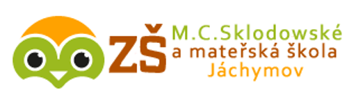 ZŠ Marie Curie-Sklodowské a MŠ Jáchymov logo