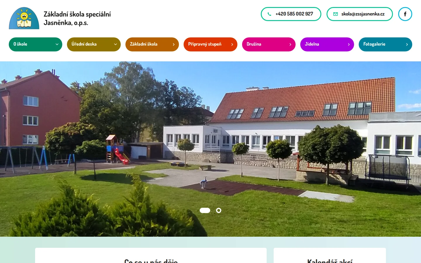 Základní škola speciální Jasněnka website