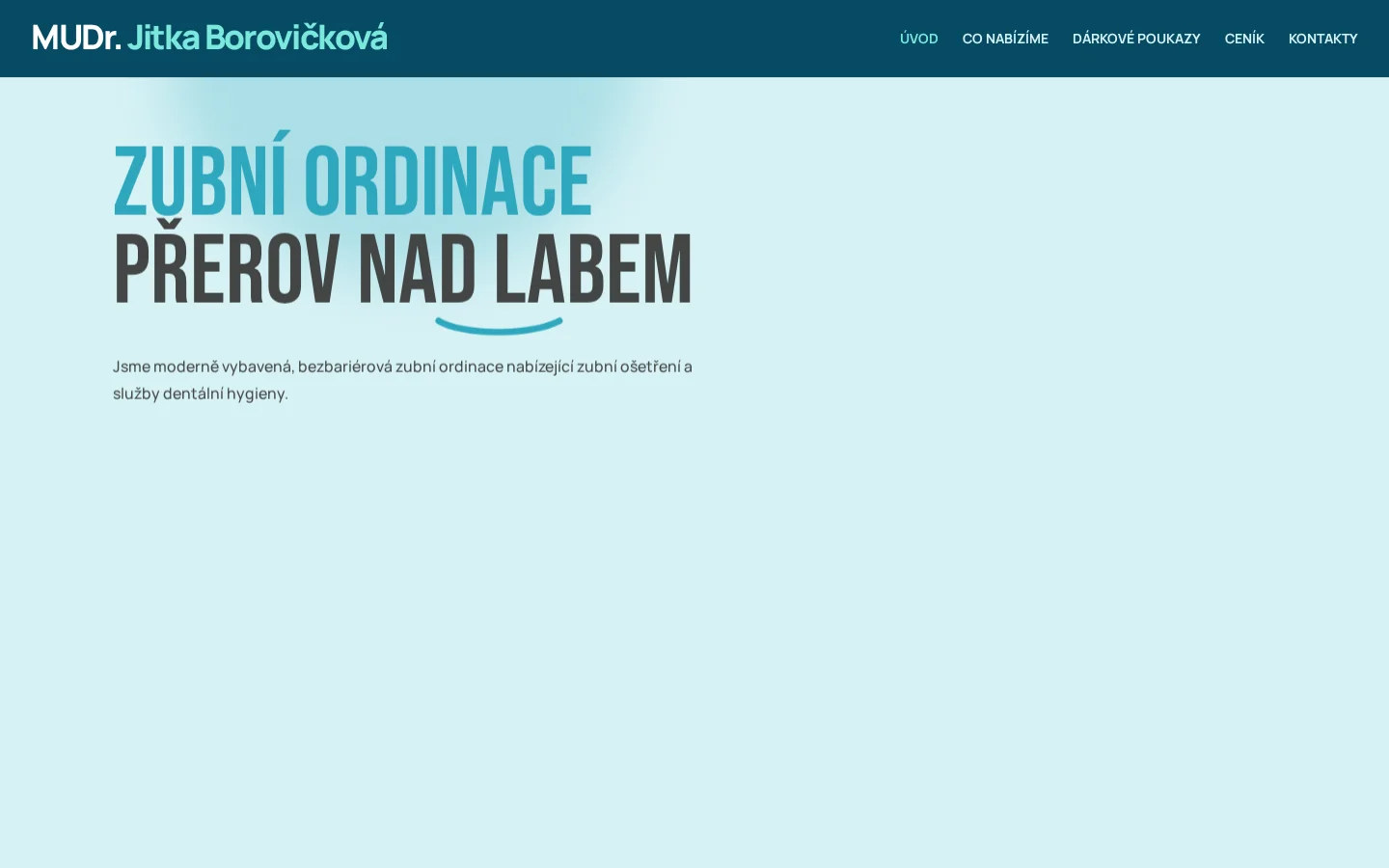 Zubní ordinace MUDr. Jitka Tajovská website